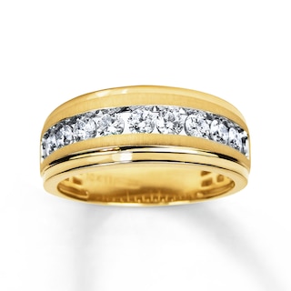 Previously Owned Men's Diamond Wedding Band 1 ct tw 10K Yellow Gold