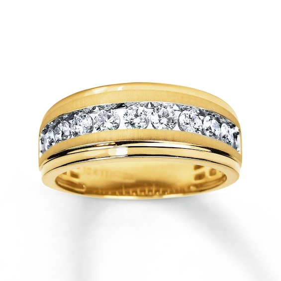 Previously Owned Men's Diamond Wedding Band 1 ct tw 10K Gold
