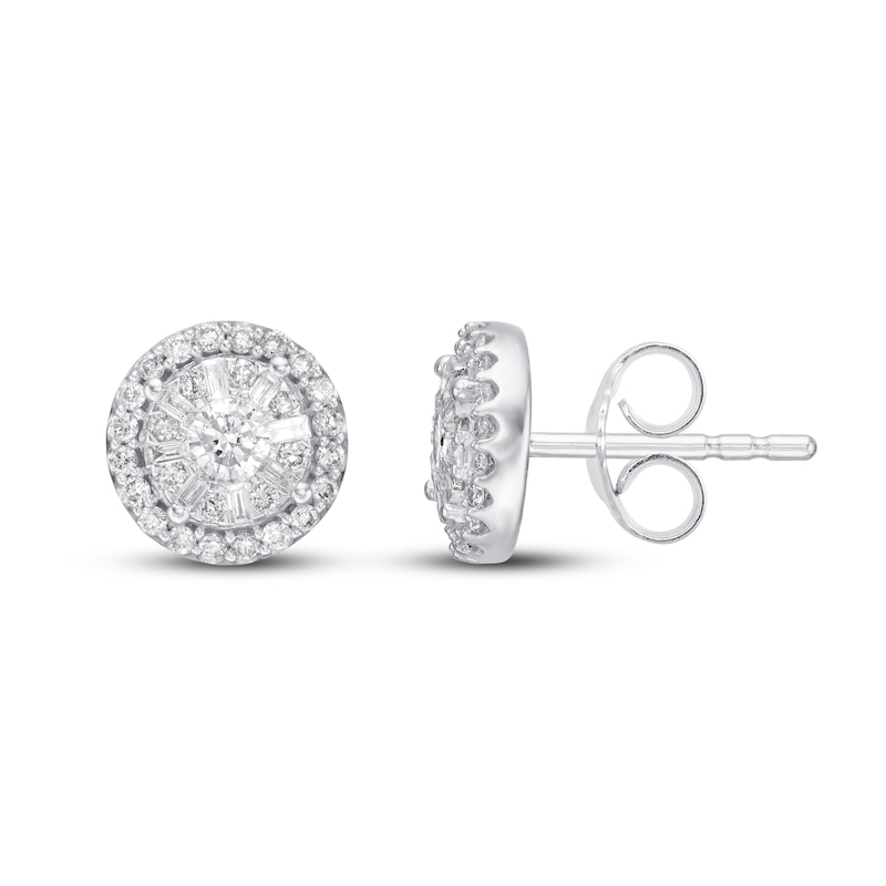 Main Image 2 of Previously Owned&nbsp;Neil Lane Designs Diamond Stud Earrings 1/2 ct tw 14K White Gold