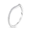 Thumbnail Image 2 of Previously Owned Adrianna Papell Diamond Contour Band 1/6 ct tw Round-cut 14K White Gold