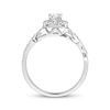 Thumbnail Image 2 of Previously Owned Diamond Engagement Ring 3/8 ct tw Princess & Round-cut 10K White Gold