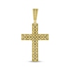 Thumbnail Image 3 of Previously Owned Men's Diamond Cross Pendant 1-1/2 ct tw Round/Baguette 10K Yellow Gold