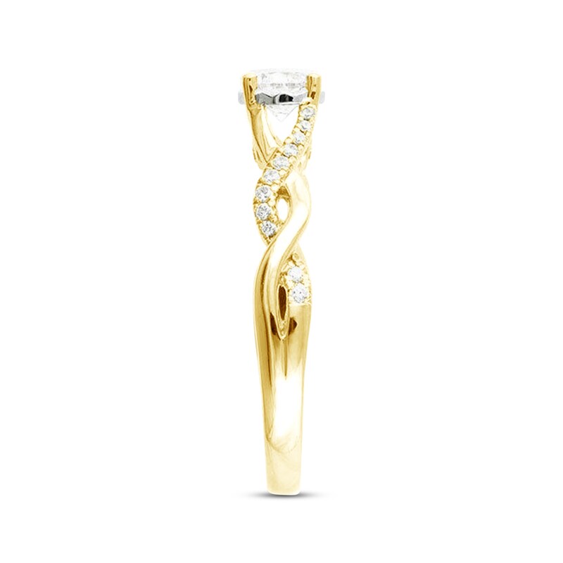Main Image 2 of Previously Owned Diamond Engagement Ring 1/2 ct tw Round-cut 14K Yellow Gold