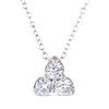 Previously Owned THE LEO 3-Stone Diamond Necklace 3/4 ct tw 14K White Gold 19"