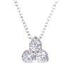 Thumbnail Image 1 of Previously Owned THE LEO 3-Stone Diamond Necklace 3/4 ct tw 14K White Gold 19&quot;
