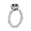 Thumbnail Image 2 of Previously Owned Neil Lane Black & White Diamond Engagement Ring 1-1/2 ct tw Pear & Round-cut 14K White Gold
