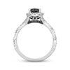 Thumbnail Image 4 of Previously Owned Neil Lane Black & White Diamond Engagement Ring 1-1/2 ct tw Pear & Round-cut 14K White Gold