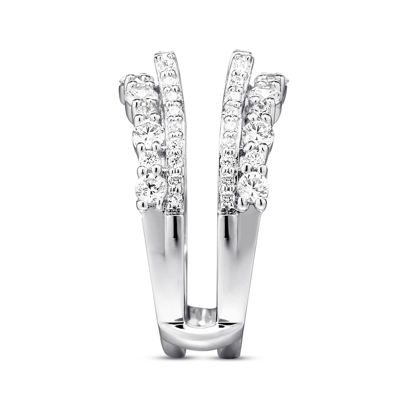 Previously Owned Diamond Enhancer Ring 1-1/3 ct tw Round-cut 14K White Gold