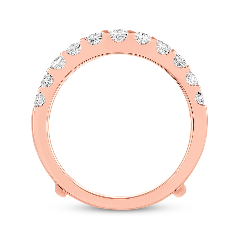 Previously Owned THE LEO Diamond Enhancer Ring 1 ct tw Round-cut 14K Rose Gold