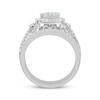 Previously Owned Diamond Bridal Set Round & Baguette 1 1/2 ct tw 10K White Gold