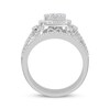 Thumbnail Image 2 of Previously Owned Diamond Bridal Set Round & Baguette 1 1/2 ct tw 10K White Gold