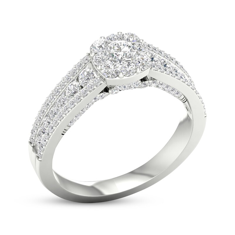 Main Image 2 of Previously Owned Diamond Engagement Ring 1 ct tw Round-cut 14K White Gold