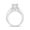 Thumbnail Image 3 of Previously Owned Diamond Engagement Ring 1-7/8 ct tw Princess & Round-cut 14K White Gold