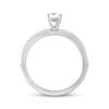 Thumbnail Image 3 of Previously Owned Diamond Engagement Ring 1/2 ct tw Princess & Round-cut 14K White Gold
