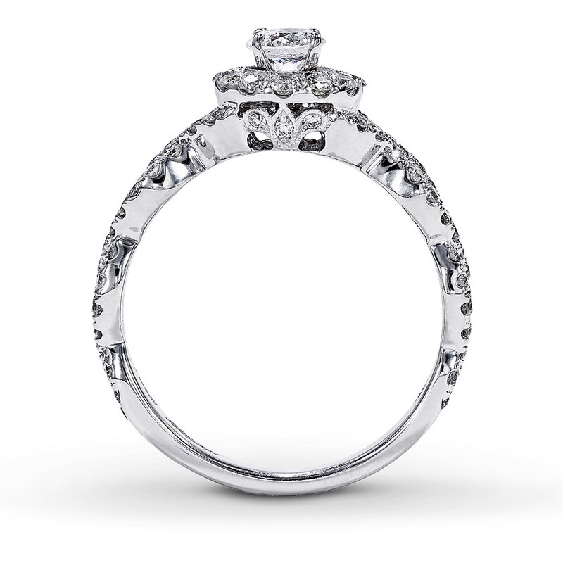 Previously Owned Neil Lane Round Diamond Engagement Ring 1 ct tw 14K White Gold - Size 6.5