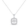 Thumbnail Image 1 of Previously Owned Unstoppable Love Necklace 1 ct tw Round-cut 14K White Gold 19&quot;
