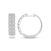 Thumbnail Image 0 of Previously Owned Diamond Hoop Earrings 1 ct tw Round-cut 10K White Gold