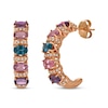 Thumbnail Image 0 of Previously Owned Le Vian Multi-Color Spinel Earrings 1/3 ct tw Diamonds 14K Strawberry Gold