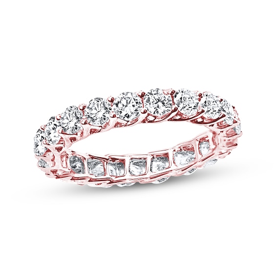 Previously Owned Diamond Eternity Ring 2 ct tw Round-cut 14K Rose Gold Size 8.5