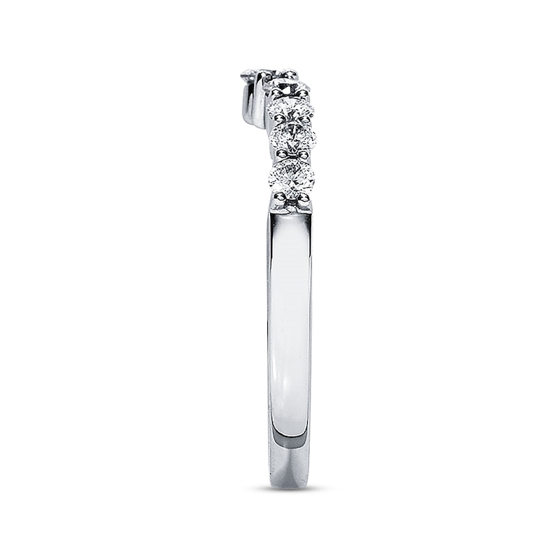 Previously Owned THE LEO Diamond Enhancer Ring 1/2 ct tw Round-cut 14K White Gold