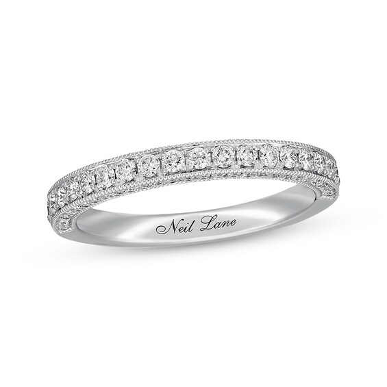Previously Owned Neil Lane Diamond Wedding Band 1/2 ct tw Round-cut 14K White Gold