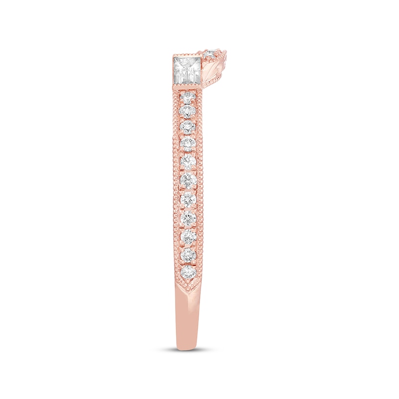 Main Image 2 of Previously Owned Neil Lane Diamond Wedding Band 1/3 ct tw Baguette & Round-cut 14K Rose Gold