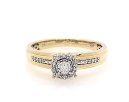 Previously Owned Diamond Engagement Ring 1/10 ct tw Round-cut 10K Yellow Gold