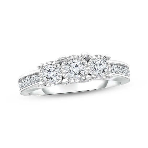 Previously Owned Diamond Engagement Ring 1 ct tw Round-cut 10K White Gold