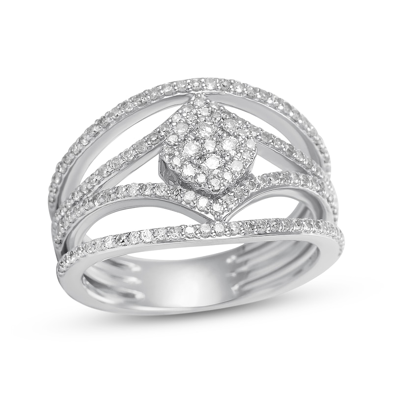 Main Image 1 of Previously Owned Diamond Ring 5/8 ct tw Round-cut 14K White Gold