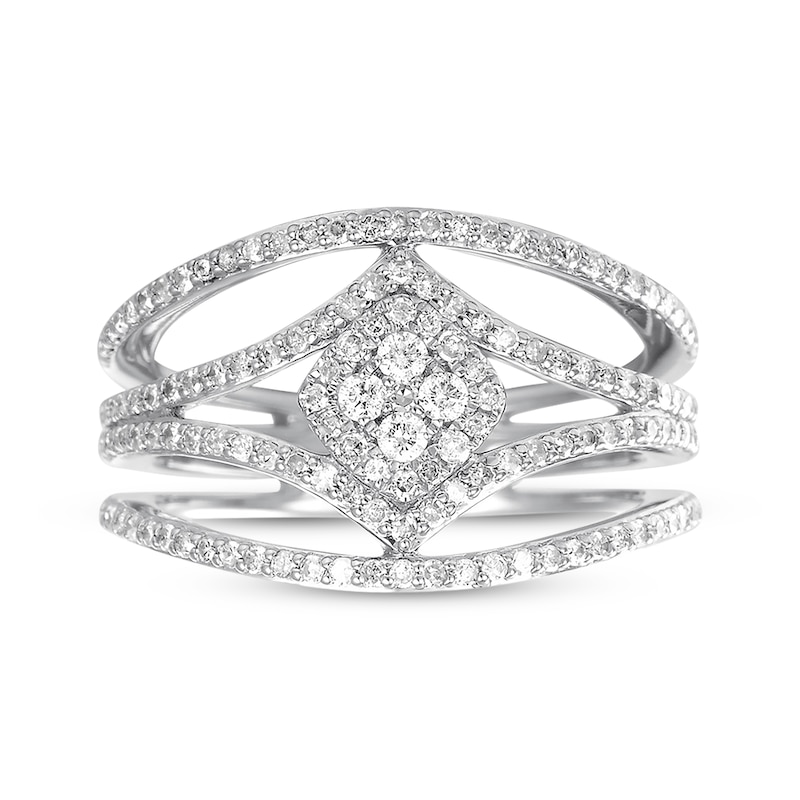 Main Image 4 of Previously Owned Diamond Ring 5/8 ct tw Round-cut 14K White Gold