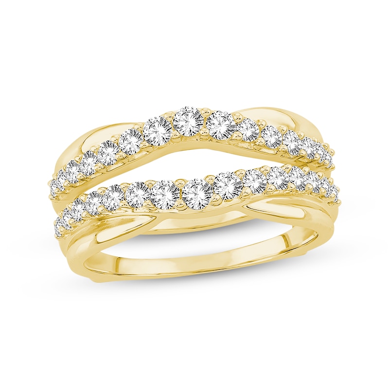 Main Image 1 of Previously Owned Diamond Enhancer Ring 3/4 ct tw Round-cut 14K Yellow Gold