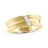 Previously Owned Men's THE LEO Diamond Wedding Band 1/4 ct tw Square-cut 14K Yellow Gold