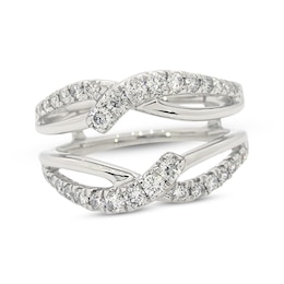 Previously Owned Diamond Enhancer Ring 3/4 ct tw Round-cut 14K White Gold