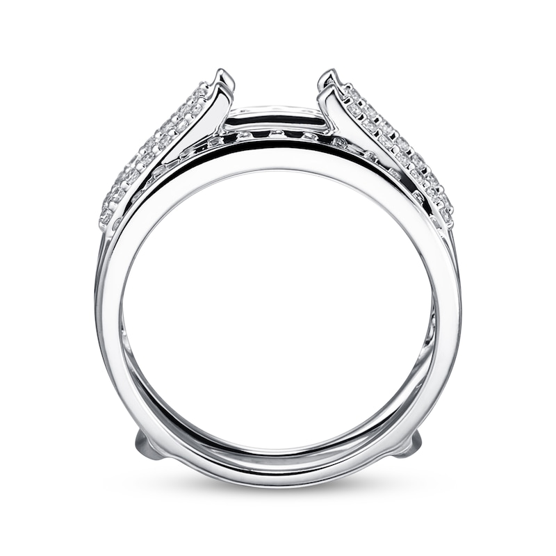 Main Image 3 of Previously Owned Diamond Enhancer Ring 5/8 ct tw Round-cut 14K White Gold