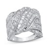 Thumbnail Image 1 of Previously Owned Diamond Ring 3 ct tw Baguette/Round-cut 14K White Gold