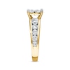 Thumbnail Image 1 of Previously Owned Diamond Engagement Ring 2-1/2 ct tw Princess/Round-cut 14K Yellow Gold