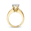 Thumbnail Image 2 of Previously Owned Diamond Engagement Ring 2-1/2 ct tw Princess/Round-cut 14K Yellow Gold
