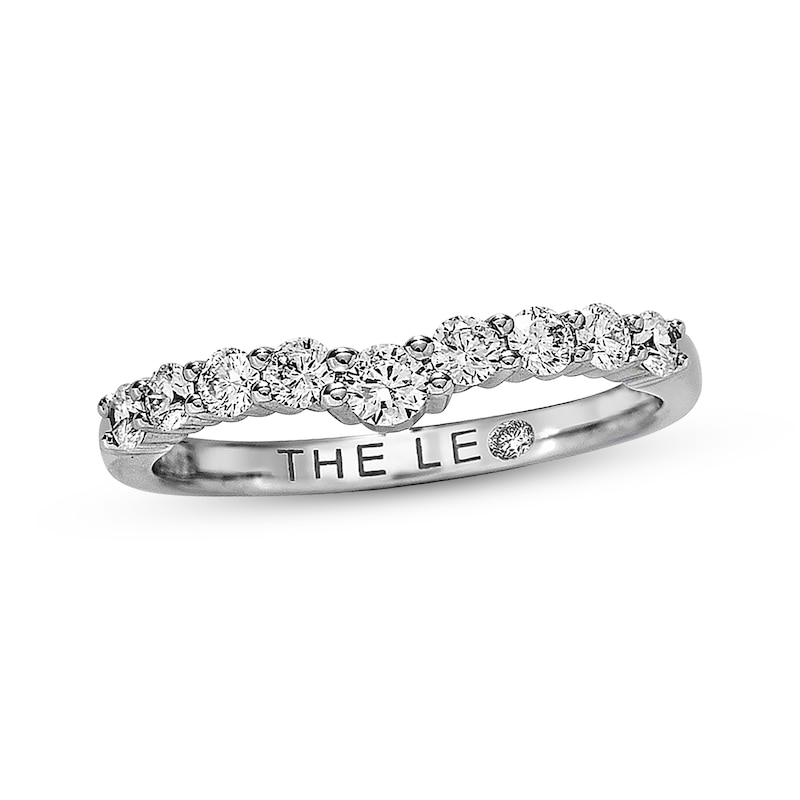 Previously Owned THE LEO Diamond Enhancer Ring 1/2 ct tw Round-cut 14K White Gold