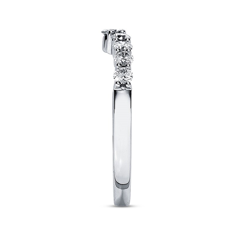 Main Image 2 of Previously Owned THE LEO Diamond Enhancer Ring 1/2 ct tw Round-cut 14K White Gold