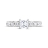 Previously Owned Adrianna Papell Diamond Engagement Ring 1/2 ct tw Princess & Round-cut 14K White Gold