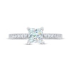 Thumbnail Image 3 of Previously Owned THE LEO First Light Diamond Engagement Ring 1-1/5 ct tw Princess & Round 14K White Gold