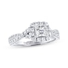 Thumbnail Image 0 of Previously Owned THE LEO Diamond Engagement Ring 7/8 ct tw Princess & Round-cut 14K White Gold