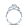 Thumbnail Image 2 of Previously Owned Monique Lhuillier Bliss Diamond Engagement Ring 1-1/4 ct tw Pear & Round-cut 18K White Gold