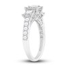 Thumbnail Image 1 of Previously Owned Three-Stone Diamond Engagement Ring 1 ct tw Princess & Round 10K White Gold