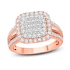 Thumbnail Image 1 of Previously Owned Multi-Diamond Engagement Ring 1 ct tw Princess & Round 10K Two-Tone Gold