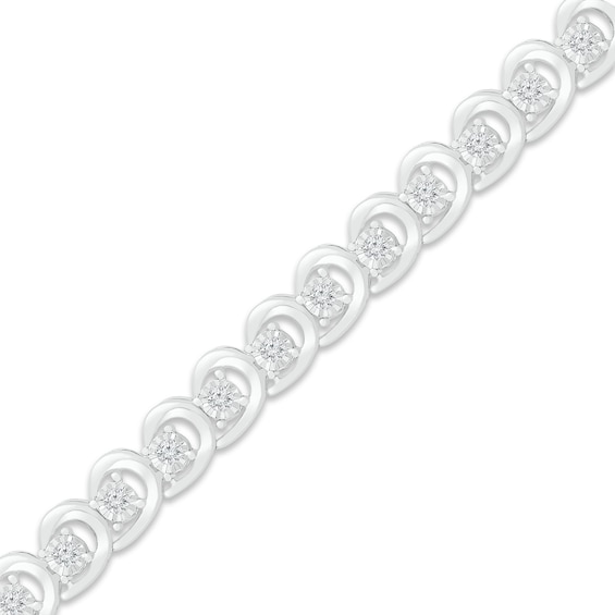 Previously Owned Diamond Bracelet 1 ct tw 10K White Gold 7"