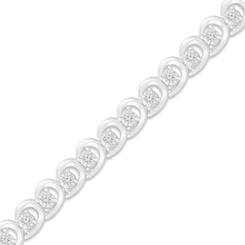 Main Image 1 of Previously Owned Diamond Bracelet 1 ct tw 10K White Gold 7&quot;