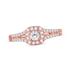 Thumbnail Image 1 of Previously Owned Diamond Engagement Ring 3/8 ct tw Round-cut 10K Rose Gold Size 4