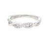 Thumbnail Image 1 of Previously Owned THE LEO Diamond Twist Anniversary Ring 1/5 ct tw 14K White Gold Size 7