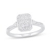 Thumbnail Image 1 of Previously Owned Diamond Long Cushion Ring 1/4 ct tw Round-cut Sterling Silver